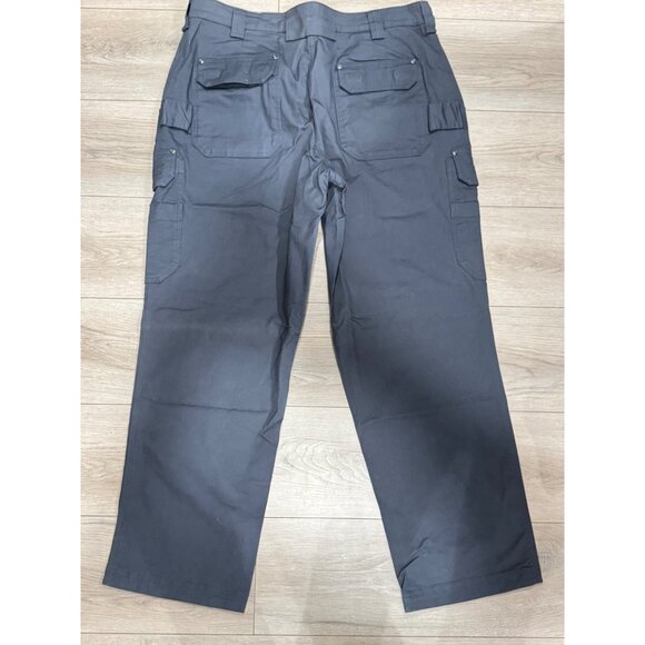 Duluth Trading Co Men's 40x32 Flex Fire Hose Relaxed Cargo Pants Grey - Picture 2 of 5